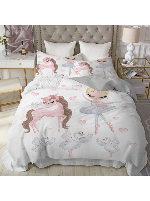 Frozen Letto Copri Piumone Ballerina Federa Duvet Cover Ballet Bed Set 945002D